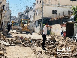 شوارع مخيم جنين بعد انتهاء العميلة 8 يوليو 2023