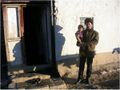 A man and his child from the village of Khinalyg in northeast Azerbaijant.