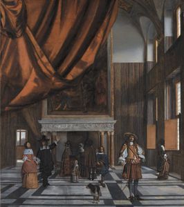 The Council Chamber in Amsterdam Town Hall, 1663