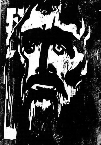 ملف:The Prophet, woodcut by Emil Nolde, 1912.jpg
