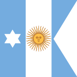 Flag of Argentine Captain Adjutant-General (1894-1904).svg