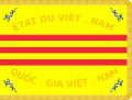 Flag of the Vietnamese National Army, with a dragon in each corner