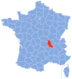 موقع إقليم لوار في فرنسا