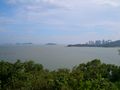 Zhuhai and Jiuzhou Islands, viewed from Yeli Island at Pearl River mouth