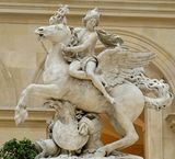 Mercury riding Pegasus
