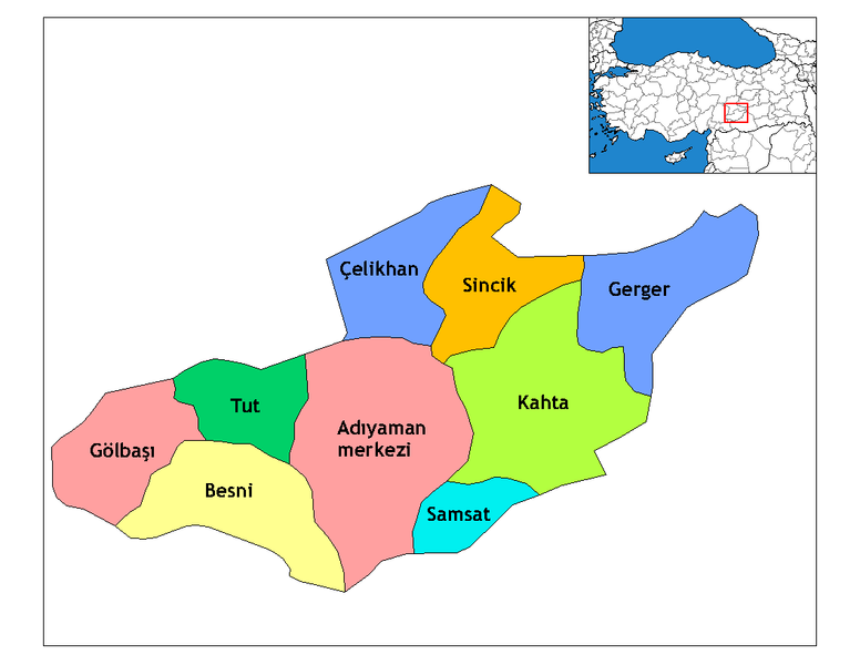 ملف:Adıyaman districts.png