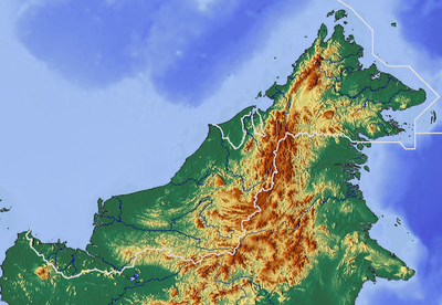 Location map Malaysia Borneo