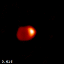 Algol AB movie imaged with the CHARA interferometer - labeled.gif