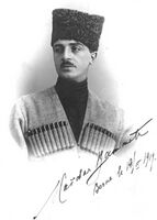 Haidar Bammate, foreign minister, Kumyk. Died in Paris in 1965