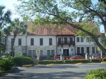 The Government House. East wing of the building dates to the 18th-century structure built on original site of the colonial governor's residence.[108]