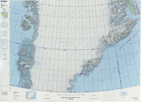 Defense Mapping Agency map of Greenland sheet