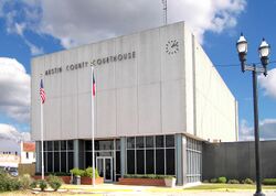 The Austin County Courthouse in Bellville