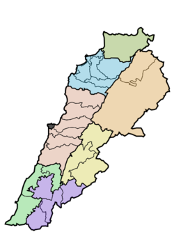Lebanon divisions.svg
