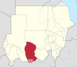 الموقع في السودان