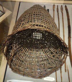 Large basket with very loose weaving