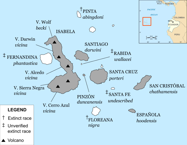 ملف:Galapagos tortoise distribution map.svg