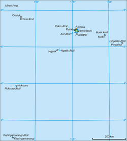 Map of Pohnpei State