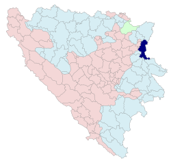 موقع زڤورنيك في البوسنة والهرسك