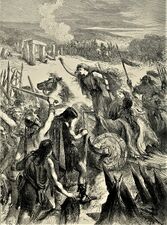 Engraving of Bodica's rebellion