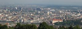View of Linz from the Pöstlingberg mountain