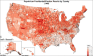 Republican presidential election results by county