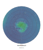 Topographical map of Mare Boreum quadrangle