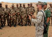 Moroccan soldiers with Desert lizard Camo Battle Uniform