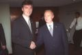 الرئيس الروسي ڤلاديمير پوتن برفقة ستولتنبرگ في مدينة نيويورك، 2000.