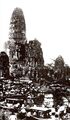 The main prang of Wat Mahathat, collapsed in 1904, photographed in the early twentieth century