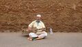 Gnawa singer in Salé, Morocco.