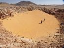 اكتشاف حفرة سقوط نيزك بقطر 45 كم في الصحراء الغربية، مصر.