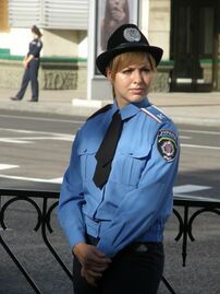 الشرطة الأوكرانية في دونيتسك.