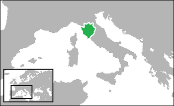 دوقية فلورنسا (الخضراء) في 1557