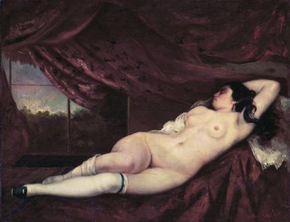 Gustave Courbet, Femme nue couchée, 1862.jpg