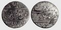 Silver Rupee of Abu al-Fateh couplet, Khujista Bunyaad, AH1124 Ry.Ahd