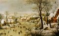 Winter Landscape with a Bird Trap]], 1565, Royal Museums of Fine Arts of Belgium, Brussels, inv. 8724