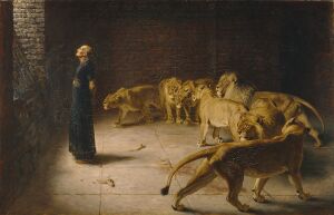 Daniel's Answer to the King, by Briton Riviere, GMIII MCAG 1937 123-001.jpg