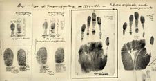 Fingerprints taken c.1859-60 by William James Herschel