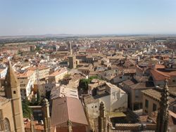 The city of Huesca as seen from the cathedral