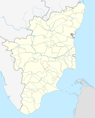 Location map India Tamil Nadu