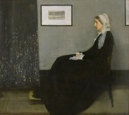 "لوحة باللون الرمادي والأسود رقم 1" (1871) بريشة جيمس ماكنيل ويسلر المعروفة باسم "والدة ويسلر.