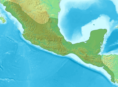 Location map Mesoamerica