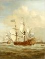 HMS St Andrew في البحر في نسيم معتدل، رُسِمت ح. 1673