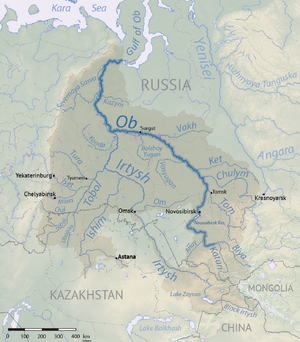 Ob river basin map.png