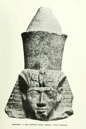 رأس تمثال سنوسرت الثاني من الكرنك