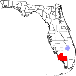 A state map highlighting Collier County in the southern part of the state. It is large in size.