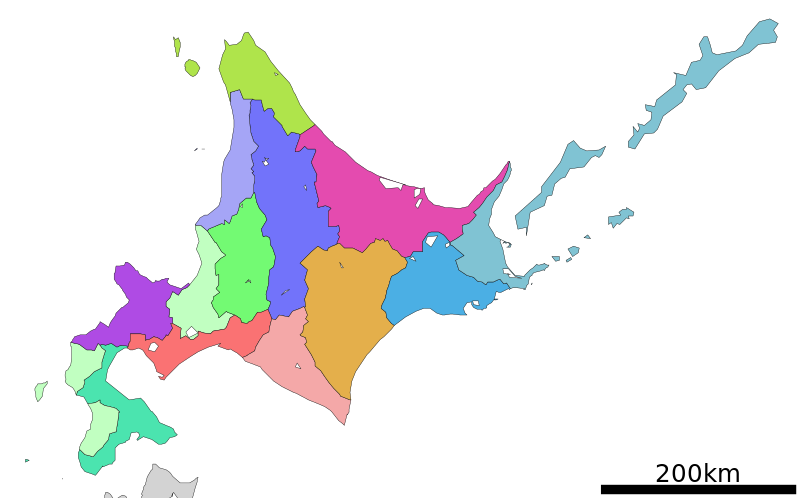 ملف:Subprefectures of Hokkaido.svg