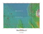 Topographical map of Amazonis quadrangle