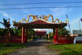 Buddhist temple with Chinese architecture in Palangka Raya