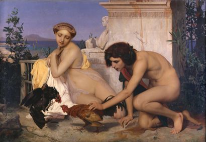 Jean-Léon Gérôme - Young Greeks Attending a Cock Fight - Google Art Project.jpg